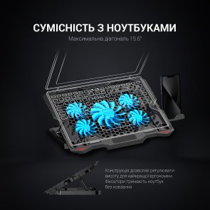 Підставка для ноутбука GamePro CP627 Black