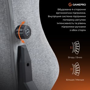 Крісло GamePro GC775G Fabric Gray