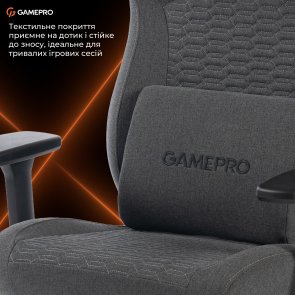 Крісло GamePro GC760DG Fabric Dark Gray