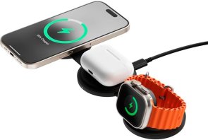 Бездротова зарядна станція Satechi OntheGo 3-in-1 Black (ST-QTG31K)