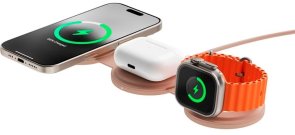 Бездротова зарядна станція Satechi OntheGo 3-in-1 Desert Rose (ST-QTG31R)