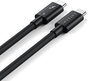 Кабель Satechi 240W Thunderbolt 5 Pro Type-C / Type-C 1m Black (ST-YTB5100K)