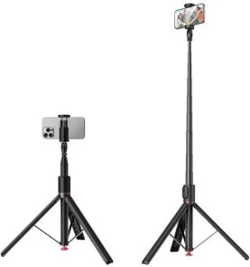 Фото: Штатив Acefast E31 Selfie Stick with Automatic Tripod Black (6974316284888) № 2 | KTC