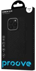 Фото: Чохол Proove for iPhone 14 - Carbon Slim with Magnetic Ring Black (PCCSIP140002) № 2 | KTC
