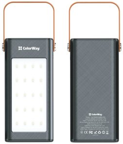 Батарея універсальна ColorWay 80000mAh LCD/Lamp 22.5W Black (CW-PB800LPA8BK-PDD)