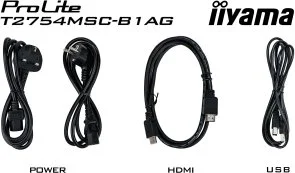 Фото: Монітор iiyama ProLite T2754MSC-B2AG Black - 27" IPS / 1920×1080 / 60 Гц / HAS № 13 | KTC