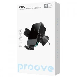 Фото: Кріплення для мобільного телефону Proove Sonic 15W Metal Black (WHSN15002001) № 2 | KTC