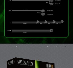 Блок живлення Gamemax 750W GE-750, ATX, Fan 12cm, 80+ Bronze