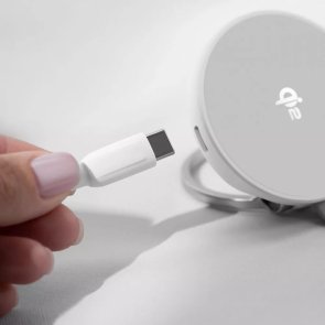 Бездротовий зарядний пристрій Proove Knocker 2in1 Qi2, White