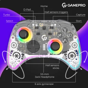 Фото: Геймпад GamePro GPX13T Transparent № 14 | KTC