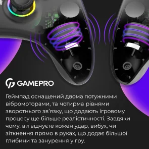 Фото: Геймпад GamePro GPX13BDOC Wireless Black № 13 | KTC