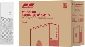 Корпус 2E Credo Slim V90W-400 400W White (2E-V90W-400)