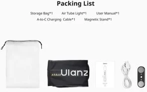 Фото: Відеосвітло Ulanzi UA20 20W Portable Air Tube Light (L110 UA20) № 4 | KTC