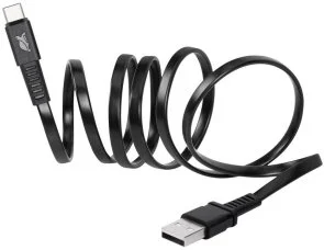 Фото: Кабель Riva PS6002 BK12 AM / Type-C 1.2m Black № 6 | KTC