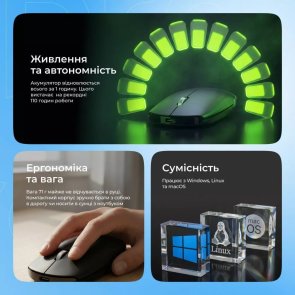 Миша Proove Ramp Wireless Black (WNRM00022001)