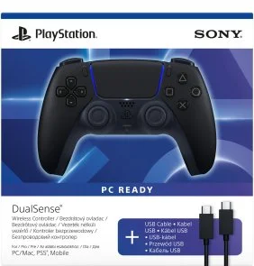 Фото: Геймпад Sony PlayStation for PS5 Midnight Black + USB-C cable (1000051651) № 8 | KTC