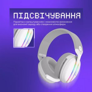 Гарнітура накладна Proove Gaming Glimmer (APP) white/purple
