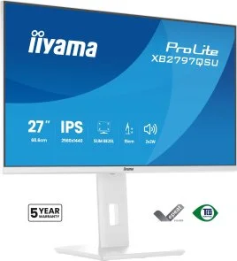 Фото: Монітор iiyama XB2797QSU-W1 White - 27" IPS / 2560×1440 / 75 Гц / Adaptive Sync / Pivot / HAS № 4 | KTC