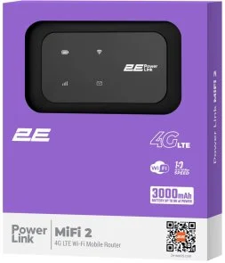 Фото: Мобільний роутер 2E PowerLink N150 3000mAh Black (794300866717) № 8 | KTC