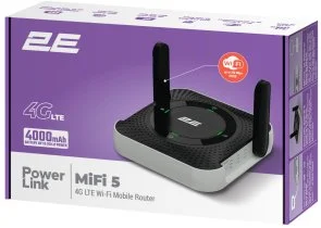 Фото: Мобільний роутер 2E PowerLink N150 4000mAh Black (794300866700) № 8 | KTC