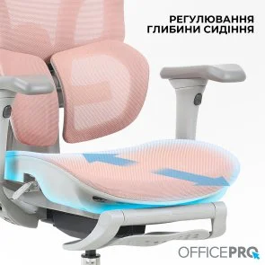 Фото: Крісло OfficePro Elite OC950GLP Gray/Light Pink № 13 | KTC