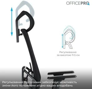 Фото: Крісло OfficePro Fusion OC577B Black № 9 | KTC