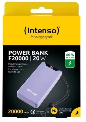 Фото: Батарея універсальна Intenso F20000 20000mAh 20W Purple (7332053) № 4 | KTC