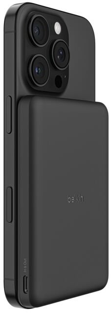 Батарея універсальна Belkin BoostCharge Slim Magnetic 5000mAh 15W Black (BPD010HQBK)