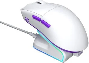 Фото: Миша Hator Hellyberry HM47 Wireless/BT White-Violet (HM47_white_violet) № 7 | KTC