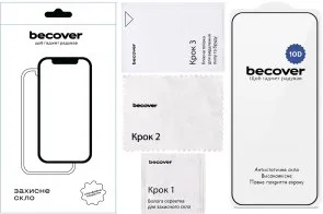 Фото: Захисне скло BeCover 10D for Poco F8 Pro - Black (714763) № 4 | KTC