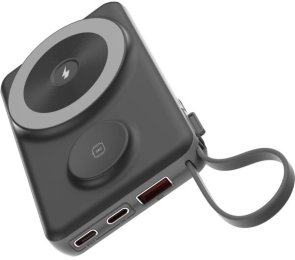 Батарея універсальна Choetech B695 Magnetic Wireless 10000mAh 22.5W Black (B695-BK)