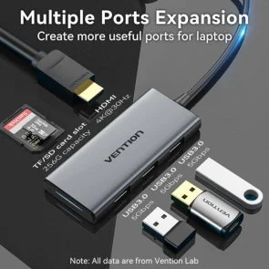 Фото: USB-хаб Vention TOOHB 6in1 № 6 | KTC