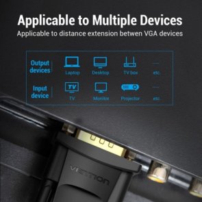 Кабель Vention VGA M / VGA F 5m Black (DAGBJ)