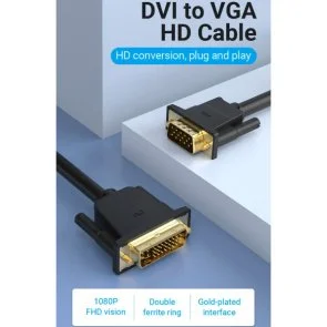 Фото: Кабель Vention DVI 24-5 / VGA 3m Black (EACBI) № 4 | KTC