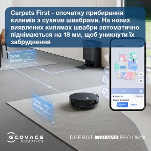 Робот-пилосос ECOVACS DEEBOT T50 MAX PRO OMNI BLACK (DEX54)