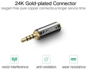 Фото: Перехідник UGREEN Jack 3.5mm M / Jack 2.5mm F Black (UGR-20502) № 3 | KTC