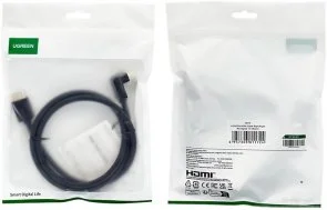 Фото: Кабель UGREEN 4K 90 Degree HD103 HDMI / HDMI 1m Black (UGR-10172) № 2 | KTC