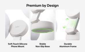 Бездротова зарядна станція Belkin Modular Charging Dock with Qi2 25W Sand (WIZ043KQSD)
