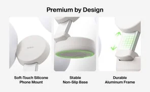 Фото: Бездротова зарядна станція Belkin Modular Charging Dock with Qi2 25W Sand (WIZ043KQSD) № 10 | KTC