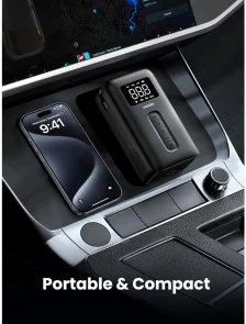 Фото: Автомобільний компресор UGREEN CD259 Portable Tire Inflator Black (UGR-15951) № 3 | KTC