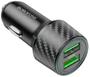 Фото: Автомобільний зарядний пристрій BOROFONE BZ21A Brilliant 36W Black (6941991101205) № 3 | KTC