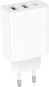 Фото: Зарядний пристрій BOROFONE BA105A Stellar 15W White with AM/Lightning (6941991125287) № 2 | KTC