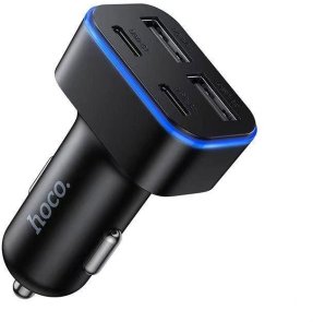 Автомобільний зарядний пристрій Hoco Z63 Barry 3.1A Black (6942007666206)