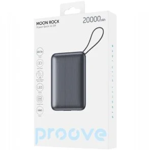 Фото: Батарея універсальна Proove Moon Rock 20000mAh 22.5W Gray (PBM222012105) № 3 | KTC