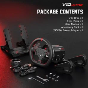Фото: Кермо PXN V10 Ultra Bundle for PS4/XBOX/Xbox Series X/S/PC (PXN-V10 Ultra EU) № 18 | KTC