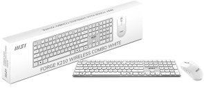 Клавіатура+миша, MSI Forge K210 Wireless Combo, White ( Gaming )