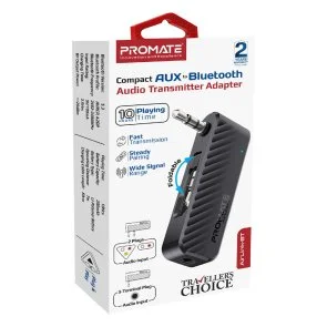 Фото: Bluetooth-трансмітер Promate Airlink-Bluetooth Black (6959144067476 ) № 2 | KTC