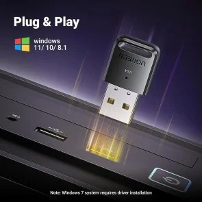 Фото: Bluetooth адаптер UGREEN CM748 V5.4 Black (35058) № 3 | KTC