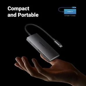 Фото: USB-хаб UGREEN CM480 4in1 Space Gray (30758) № 7 | KTC