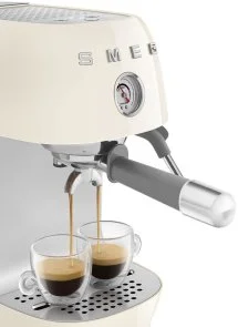 Фото: Ріжкова кавоварка Smeg Style Aesthetic Cream Glossy Finishing (ECF03CREU) № 13 | KTC